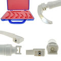 2025Tierarzt Veterinary Laryngoscope Set Flexible Fiber Optical Light Anesthetic Throat Mirror Animal Veterinary Clinic. 