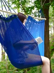 Hammock Outdoor Travel Stick Ice silk mesh hammock Swing Hanging Sleep Bed Netting hammock duyan