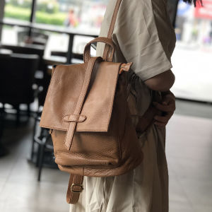 BeeGreen Women Soft Genuine Leather Backpack High Quality Travel Knapsack Daily Commuter Shoulders Bag Casual School Bag
