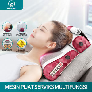 Benbo Pijat Bahu Dan Tulang Belakang Multifungsi Pijat Listrik Bantal Fisioterapi Rumah Bantal Pijat