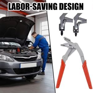 SKJK Heavy-Duty Automotive Disassembly Pliers Anti-Slip Grip Durable Panel Clip Removal Pliers Multi Functional Ergonomic Grip Bottom Buckle Trim Removal Tool Car Door Panel