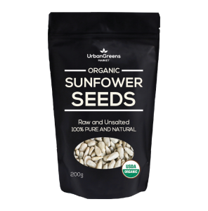 Organic Sunflower Seeds 200 grams Ready to Eat Raw and Unsalted Resealable Pack High Protein Healthy Snack Perfect for Salads and Baking  Rich in Vitamin E No Additives or Preservatives USDA Certified Organic