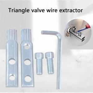 Steel Broken Pipe and Screw Extractor Set Faucet Angle Valves Broken Wire Extractor Tool for Home and Professional Use