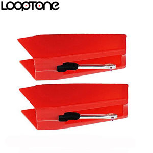 LoopTone 2PCS Sapphire Tipped Ceramic Needle for Vinyl LP Record Player Turntable Players Gramophone Accessory