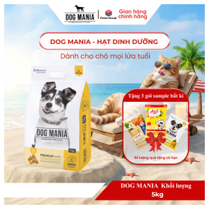 HỎA TỐC (5KG/ 1KG) Dog Mania Premium - Thức ăn hạt cho chó mọi lứa tuổi BAO BÌ MỚI