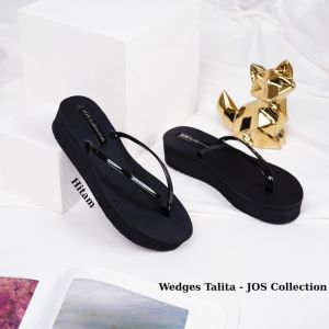 Sharga Sandal Wedges Wanita 5 cm Kondangan Sendal Talita by JOS Collection