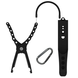 HOSPORT Fishing Plier Fish Line Cutter Fishing Gripper Jagged Strengthen Bite Force Fish Grip Lip Clamp Grabber Plier Controller Fishing Tongs Fishing Accessory