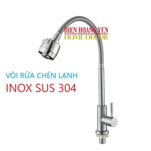 Vòi nước rửa chén lạnh vòi rửa chén vòi bồn rửa bát inox cao cấp vòi mạ nano vòi chống bán vân tay
