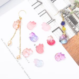 10 Cái Thời Trang Fancy Dễ Thương Pha Lê Thủy Tinh Ít Fox Mặt Dây Chuyền Bùa May Hạt Cho Bông Tai Tự Làm Trang Sức Làm Vòng Cổ Phụ Kiện