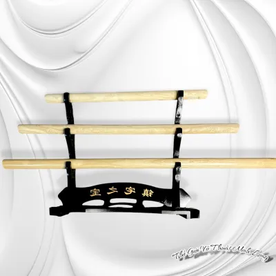 Gậy Aikido ( Jo + Tanbo) Gỗ Bạch Lạp - Dụng Cụ Võ Thuật Akido Jodo Kendo Bokudo