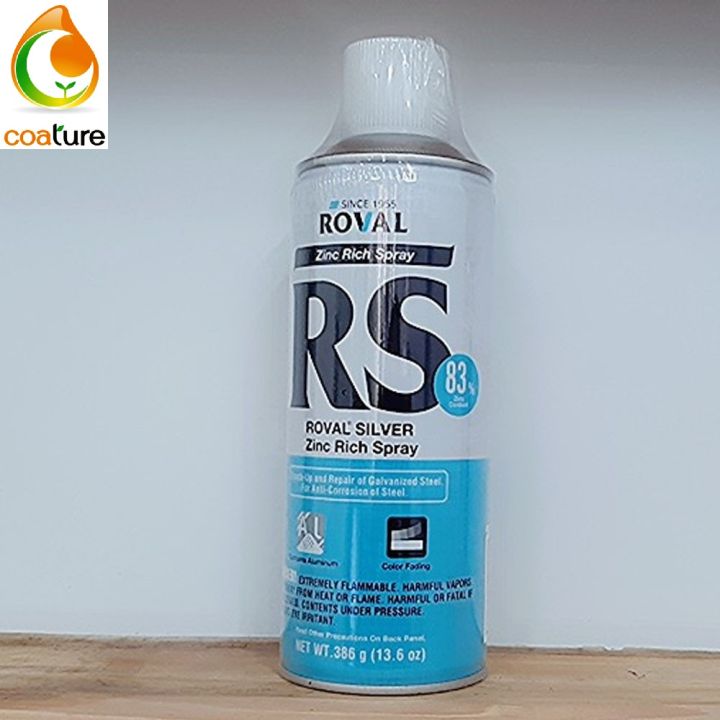 Sơn xịt mạ kẽm màu bạc Roval Silver Zinc Rich (83% Zinc) 420ml | Lazada.vn