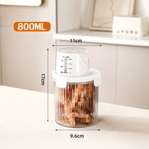 Daliy life กล่องใส่อาหารเม็ด กระบอกอาหาร ถังเก็บข้าวสาร กล่องเก็บอาหารแห้งพร้อมฝาปิด🌷COD🌷