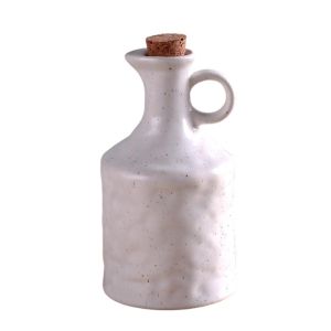 GAOSU Vintage Nordic Style Oil Pot 400ml Ceramic Vinegar Pot Practical Irregular Soy Sauce Bottle Kitchen