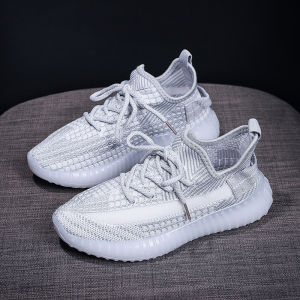 2024 ฤดูร้อน Jelly BOTTOM รองเท้าตาข่ายทอผู้หญิงตาข่ายระบายอากาศคู่รองเท้ากีฬารองเท้าลำลองผู้หญิงทั้งหมดขายส่ง