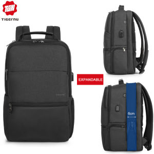 Tigernu 3905 L Expandable  large capacity fit 19 inch Laptop bag Travel  men backpack  With USB Charging Port