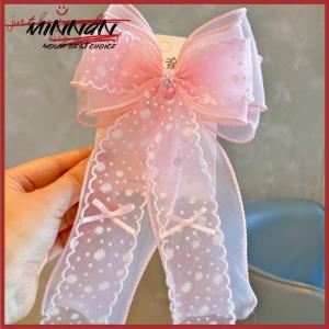 [minnan] กิ๊บติดผมรูปโบว์ลูกไม้ตาข่ายดอกเดซี่สำหรับเด็กผู้หญิงกิ๊บติดผมกิ๊บหนีบผมเครื่องประดับผม