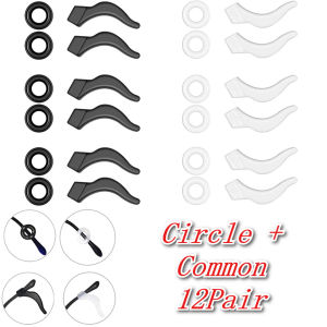Silicone Anti Slip Ear Hook for Glasses Fixed Holder Prevent Slipping Off Glasses Leg Sleeve Bracket Comfort Soft Eyewear Retainers