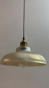 SXH Creative Nordic Industrial Style Home Lighting Bar restaurant bedroom study hotel Minimalist striped glass chandelier