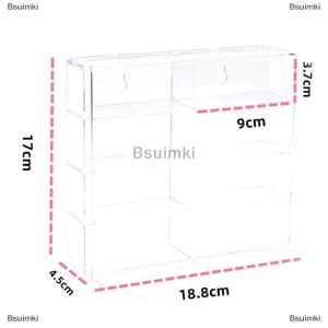 [COD] Bsuimki 1:64 Acrylic xe hộp hiển thị cho xe mô hình đồ chơi tủ giá chống bụi xe không đấm dính tường hiển thị trong suốt hộp