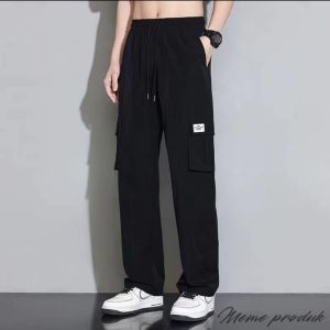 Celana Cowok Cewek Kargo Panjang Dewasa Model Boho Korean Style New