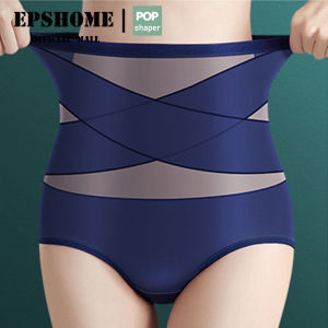 epshome Womens High Waist Body Shaper Panties Ice Silk Seamless Butt Lifter Tummy Belly Control Waist Slimming Pants Shapewear Girdle Thin Abdomen Hips Underwear
