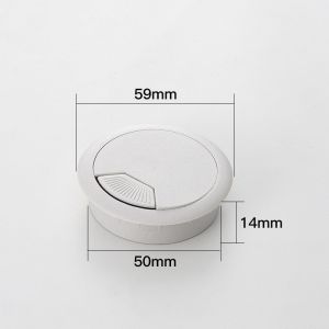 5pcs Computer Desk Table Grommets Cable Wire Hole Plastic Cover Office Desk Wiring Hole Cover Plate