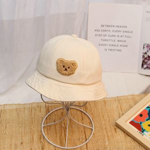 CALEB Topi Bayi Bucket Hat Motif Korea Bear 3 - 5 Tahun | Topi Balita Laki laki Perempuan