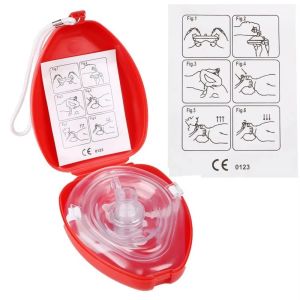 Professional First Aid CPR Breathing Mask Protect Rescuers Artificial Respiration With One-way Valve Tools Outdoor Survival Kit