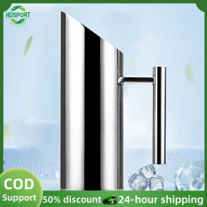 【HOSPORT】1/2L Kitchen Cold Wine Pitcher Stainless Steel Fruit Juice Pitcher Wine Juice Water Jug Ice Cold Freeze Water Pot Kettle【1-3 days delivery】