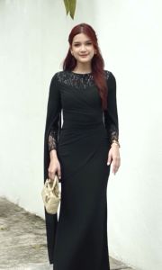 Azizah Dress Pesta Kondangan Wanita Jumbo Busui Frendly Model Terbaru 2024