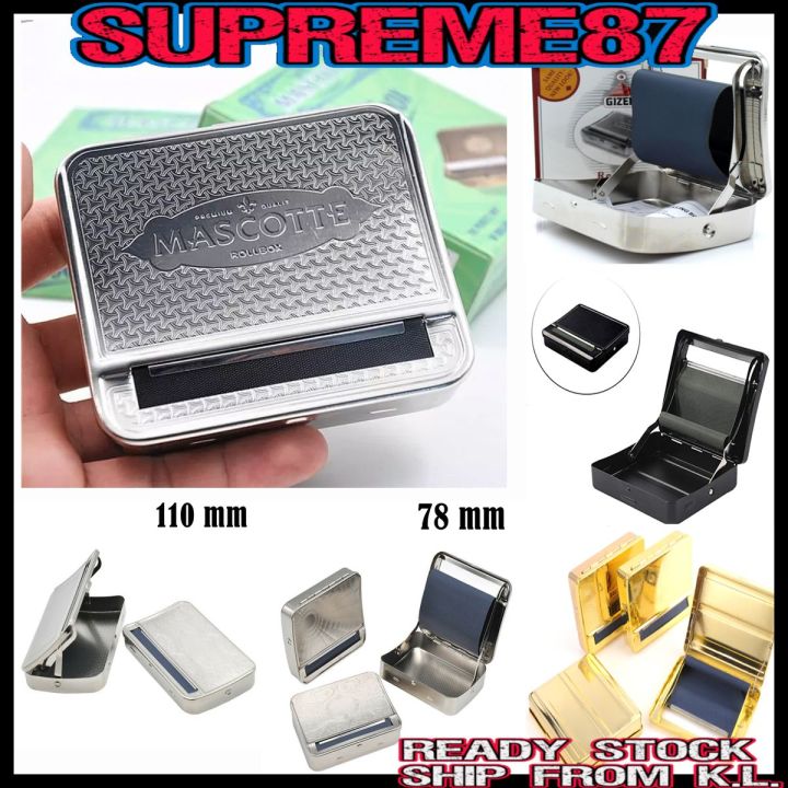 RYO Mascotte Rollbox Gizeh RollBox Black Gold Silver 70mm 79mm adn