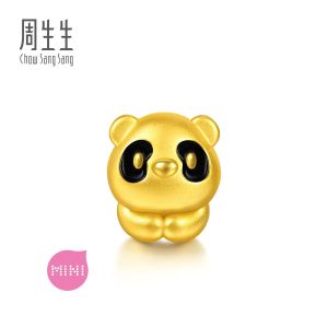 CHOW SANG SANG 周生生 Charme 999 24K Gold Playful Panda Baby Charm Bracelet for Women 95748C (Bracelet Not Included)