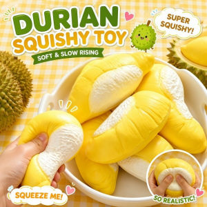 Durian Squishy Squeeze Toy Slow Rebound Soft Stress Relief Cute Realistic Fruit Desktop Decoration