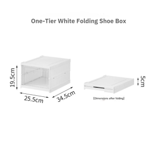 Foldable Shoe Box Transparent Display Box / Storage Box