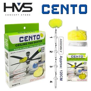CENTO Ceiling Fan Duster Cleaning Multi-Purpose Function With Netted Yard 120CM