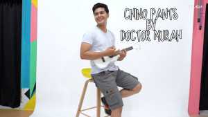 Celana pendek chino pinggang karet/ rib/ rip / terbaru