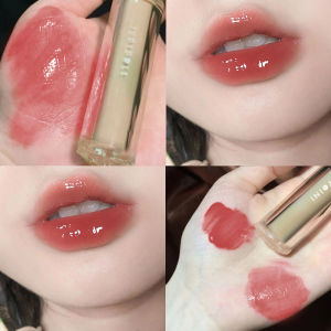 [COD]Cappuvini Lip Gloss Kaca Lip Gloss Kaca Jelly Bibir Segitiga Transparan Cermin Teh Es -💖Catherine
