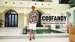 [ Summer New ][ Summer New ] Hong Kong Style vintage Hawaiian American Style Short Sleeve Floral Shirt Mens Summer Casual Trendy Beach Couple Shirt [ Ultra-Thin Sweat-Permeable ][ Ultra-Thin Sweat-Permeable ]