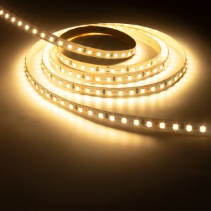 220V LED Light strip press the switch to change colors: warm white warm white light Three-color light