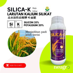 Farmcochem SILICA-K 1L Potassium Oxide 20% Silicon Dioxide 35% Paddy Foliar Fertilizer Paddy Flower Stimulant Vitamin Padi Baja Buah Besar Berat Silika