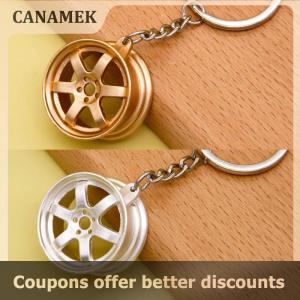 【 CANAMEK 】 Car Modification Hub Keychain Manual Lever Car Metal Keychain Turbo Gear Pendant