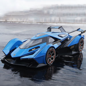 1:22 Scale Lamborghini V12 GT Alloy Car Model Diecast Car Sound Light Car Lovers Collection Kids Birthday Gift Metal Boys Toys