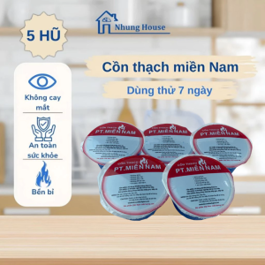 Cồn Việt Nam 110g chuyên dùng cho nấu ăn không khói combo 5 hũ Nhung House