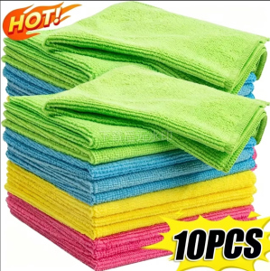 COD BestSeller 5PCS Thickened Cleaning Towels For Microfiber Kitchen Reusable Multipurpose Cleaning