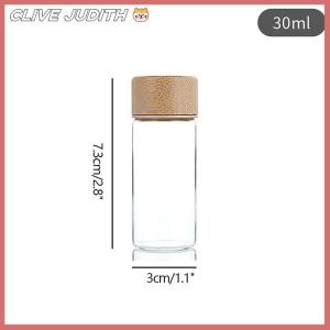 CISWGE 20 25 30ml Mini Glass Bottle For Coffee Concentrate Milk Juice Leakproof Bottle With Lid Mason Jar Portable Empty Jar
