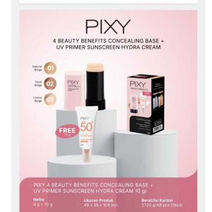 [BPOM] PIXY UV Whitening Concealing Base SPECIAL EDITION Concealer Light Weight Foundation Full Coverage Long Lasting Free Sunscreen Primer Hydra Cream