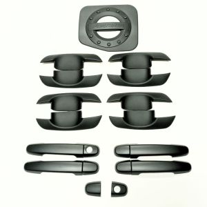 Paket Outer Handle Tank Cover Mobil Fortuner 2008-2015 Hitam Doff