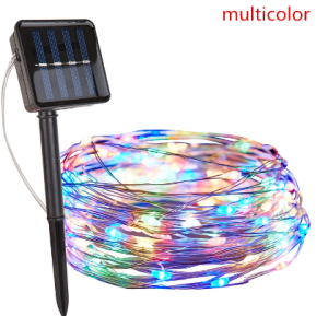 HOMEMORY 100% Solar Christmas Lights Outdoor Waterproof LED String Light for Outdoor Christmas Wedding Decoration
