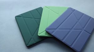 Cross-border new arrival iPad10 Leather Case Air456 Multi-fold soft case with pen slot mini456  Tablet Case Anti-drop