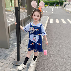 BEEJOY Zootopia Judy Rabbit Baby Girl T-Shirt Dress Kids Girls Cute Dress Strawberry Lotso Bear Baju Budak Perempuan